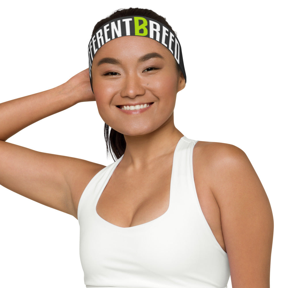 DB Black Headband (white logo)