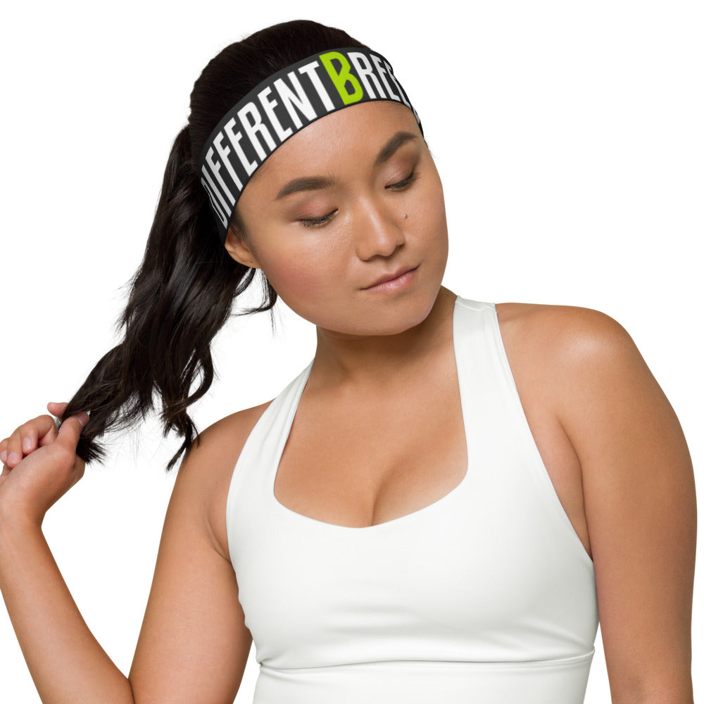 DB Black Headband (white logo)